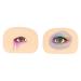 IWOWHERO Practical Eye Skin 1 Set Makeup Practice Skin Eyeshadow Fake Skin Eye Makeup Training Skin Exercise Board Make up 3D - Buy Online on GoSupps.com