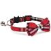 AIXI Cat Collar Breakaway with Bow Tie & Bell 2 Pack - Adjustable 7.8-10.5 Inch - Pink & Red - Buy Online on GoSupps.com