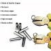 JSHANMEI Copper Tube Crimp Sleeves 1.3mm - 100pcs | Fishing Line Leader Rigging & Wire Rope Connector - Buy Online on GoSupps.com
