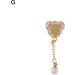 Nail Pendant Nail Chain Pendant Non-Fading 3D Effect Gloss Art Mirror Projection Zircon Jewelry Bear Love Heart Pendant for Manicure Nail Charm Decor - Buy Online on GoSupps.com