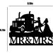 Heavy Truck Wedding Cake Topper Funny Mr And Mrs Cake Topper Bride and Groom with Heavy Truck Cake Topper for Wedding/Anniversary/Bridal Shower Party Decor(Black Acrylic) - Buy Online on GoSupps.com