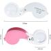Tovmekdjn 40 Times Double LED Lamp Folding Magnifying Glass is Suitable for Jade Jewelry Collection and Appreciation Reusable Silver - Buy Online on GoSupps.com