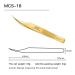 Vetus Golden Fine Curved Tip Tweezers - Professional Stainless Steel Eyelash Extension & Jewelry Tool - Buy Online on GoSupps.com