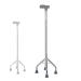 Grey Four Foot Crutches Lightweight Non-Slip Ergonomic Forearm Crutches for Adults Height Adjustable That Acts As A Extra Balance Strong Performance Cane Decorate Lucky Star