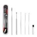 6Pcs/set Ear Cleaner Stainless Steel Ear Wax Pickers Spiral Earpick Wax Remover Curette Ear Cleaner Spoon Ear Care Clean Tool - (Color: Silver)