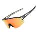 ROCKBROS Polarized Sunglasses for Men Women UV Protection Cycling Sunglasses Sport Glasses Black Yellow