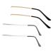 Villful replacement bars for glasses 2 pairs of glasses legs metallic glasses metallic sunglasses glasses replacement arm glasses arm replacement glasses spare parts arm replacement