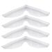 Milist 12th anti-fitting holder made of silicone glasses drumper nose stripes made of silicone anti-fog glasses anti-fitting mask nose even pebble gel cover multifunction white