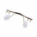 10 pieces of glasses bridge replacement for borderless frame glasses bridge made of stainless steel glasses bridge with nasal cushion (color: silver)