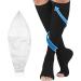Medical compression stockings women & men 20-30 mmHg professional care for ankles support stockings with gradient compression for varicose veins circulatory promotion -Black l l black