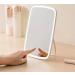 LED Touch Screen Lighted Makeup Mirror with 5X Magnifier - USB Rechargeable, Dimmable and Portable - Buy Online on GoSupps.com