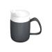 Ornamin mug with drinking trick with spout attachment anthracite