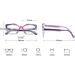 Fuqinqingoz Anti Blue Light Cat Eye Reading Glasses for Women - Rose Color +0.00 Strength - Buy Online on GoSupps.com