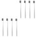 Healvian 8 pcs soft toothbrush toothbrushes made of nylon toothbrush extra soft toothbrushes for soft teeth 3-sided reusable toothbrush travel pp gentle white little toothbrush