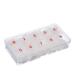 Diercosy false nail storage box incorrect nail tips Transparent storage box with 10 number of empty rooms fake nails Big bracket boxes for acrylic nail future jewelry accessories