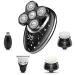5-in-1 Wet & Dry Electric Head Shaver for Bald Men - Rechargeable LED Grooming Kit | Washable Facial & Body Razor - Buy Online on GoSupps.com