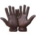 Horse Riding Men's Gloves All Leather 100% Real Leather TAN, Dark Brown & Black Premium Quality Gents Equestrian Gloves Large Dark Brown