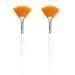 Soft 'N Style Facial Brushes Fan Mask Brush, Soft Makeup Brushes, Mask Applicator Brushes Tools Cosmetic Tools for Peel Mask,Mask Applicator Brushes Tools, Makeup Women Girls (2, Yellow) 2 Count (Pack of 1) Yellow