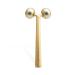 Facial Cooling Metal Gold Roller Massager  Contours Jawline  Promotes Lymphatic Drainage & Puffiness Reducer. Brighter  Smoother  Tighter Neck & Face Gym Exercise Anti-Aging  Not Jade.