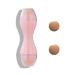 Oil-absorbing volcanic roller double head volcanic stone facial scooter with two interchangeable volcanic balls portable oil control roller for immediate removal of excess oil gloss (pink) pink b-style