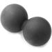 Minkissy Lacrosse Ball & Fitness Towels Set - High Density Muscle Roller & Yoga Mat Tear Resistant Sweat Absorbent - 2pcs Black for Studio & Relaxation - Buy Online on GoSupps.com