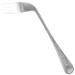 FOMIYES Adaptive Utensils Curved Fork Right Handed Angled Fork Cutlery Utensil Stainless Steel Eating Silverware for Hand Tremors Arthritis Parkinsons Elderly Use Silver-2