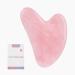 Bounabay Rosenquarz Gua Sha Massage Tool 100% natural jade stone facial care Tool face Gua Sha pink crystal heart shape trigger point treatment pink quartz