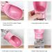 350ml Portable Dog Water Bottle - Antibacterial Travel Drinking Dispenser for On-the-Go Pets - Ideal for Outdoor Adventures - Pink - Buy Online on GoSupps.com