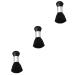 FOMIYES 3 pcs cleaning brush shaving brush hair removal 14*5 CMx3pcs Blackx3pcs
