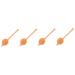 Plafope 4 pieces hammer neck massage device body massage device Roller massage device Handing tools shoulder massager for the woman Abbey Massage stick care Kl ppel TPR soft glue 31x6.5x4cmx4pcs Gelbx4st