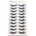HBZGTLAD 10 Pairs 3D Mink Hair False Eyelashes | Long Natural Makeup Extension | Beauty Tools & Accessories - Buy Online on GoSupps.com