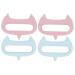 CLISPEED 4 pieces acupuncture massager massagers made of silicone scalp massage comb handy