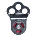 JOTOUCH 30KN Ball Bearing Three Holes Single Pulley Bearing High Altitude Rescue Equipment for 13mm Rope Hauling, Rock Climbing, Rescue Applications, Zipline Sports Etc Gray