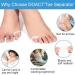 Toe Separator & Hallux Valgus Spreader - Super Soft 4 Pairs for Pain Relief & Pressure Relief - Buy Online on GoSupps.com