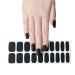 Zaubern gel4Home- UV wraps UV nail foils gel nail wraps semi cured gel nails (Blacky matt)