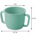 Itoktok 4pcs Toddler Cups - Double Handle Training Cup for Babies & Kids | Bamboo Travel Mug (2 Green/2 Blue) - Buy Online on GoSupps.com