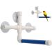 Parrot Perch Bird Perches Stand Plastic Parrot Standing Foldable Holder for Bird Finches Shower