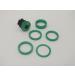 Motobecane Anodized 1 1/8 Headset Spacer Kit Top Cap and Star Nut Bolt Green