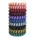 10 Pcs Spiral Hair Ties  Colorful Coil Hair Ties  Elastic Traceless Hair Ties  Matte Phone Cord Hair Ties  Waterproof Hair Coils for Women and Girls  Multicolor