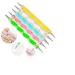 Promotions 5 Pcs/Set 2 Way Dotting Pen Marbleizing Painting Tool Nail Art DIY Design Dot Set