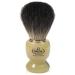 Omega shaving brush in black badger with resin handle and stand.
