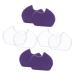 NOLITOY Gel Shoe Inserts 4 Pairs Half Size Pad Foot Pads Forefoot Gel Pad Women Forefoot Pads Metatarsal Foot Cushions Non-Skid Women Metatarsal Pads Assorted Color 8.5x7cm