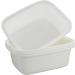 Lesbin 12 Quart Plastic Wash Basin Dish Pan 4 Pack - White - Buy Online on GoSupps.com