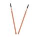 Hemobllo Lot De 2 Crayons Sourcils Double Embout Avec Pinceau Et Mine Dure Anti-bavures Imperm able Taille Portable Pour Maquillage Naturel Et Voyage