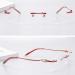 Buy Noyota Metal Nasal Cushion Holder & Nose Bridge Replacement Red Glasses Arms & Spare Parts for Borderless Glasses - Buy Online on GoSupps.com