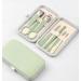 Nail Set 7-Piece Professional Nail Knife Set Foot Repair Care Tool - Travel Stainless Steel Beauty Tool (Green)