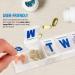 7-Day Pill Organizer Box for Vitamins & Medicine | Clear Case Holder - Best for Travel & Daily Use - Buy Online on GoSupps.com
