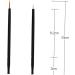 FOMIYES 100pcs Lip Gloss Disposable White Gel Disposable Makeup Liquid Eyeliner Brush Disposable Eyeliner Wand Applicator Eyeliner Liquid Lipstick Wands 15cmX10cm Black - Buy Online on GoSupps.com