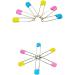 Sturdy Stainless Steel Diaper Pins - 20pcs | Safe Locking Closures | For Special Events, Crafts & Laundry | Random Color - Buy Online on GoSupps.com