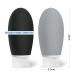 OPRET 100ml Silicone Travel Bottles Set - 3 Leakproof & Refillable TSA-Approved Containers for Shampoo & Cream - BPA-Free Black & Gray - Buy Online on GoSupps.com